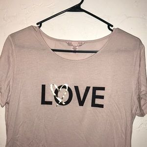 Victoria’s Secret Light Pink Love Shirt